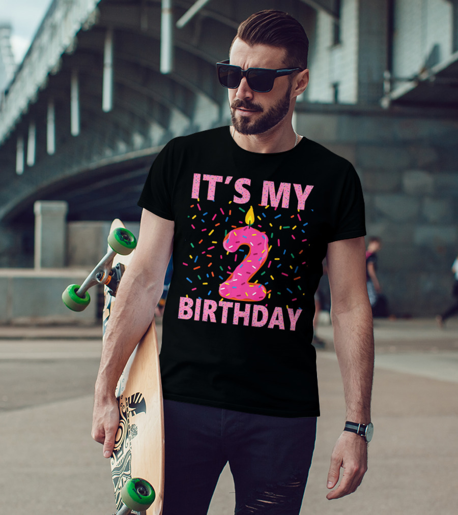 It's My 2 Birthday Kids Sweet Donut T-Shirt