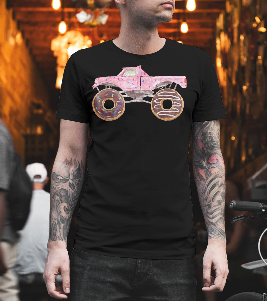 Yummy 4WD Monster Truck Donut Wheels T-Shirt