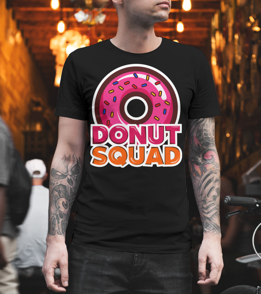 Cool Donut Squad Funny Doughnut Group with Sprinkles T-Shirt