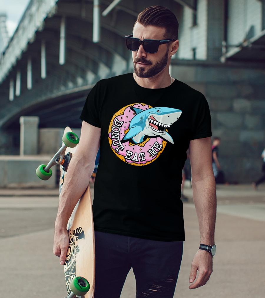 Donut Eat Me Shark Ocean Me T-Shirt