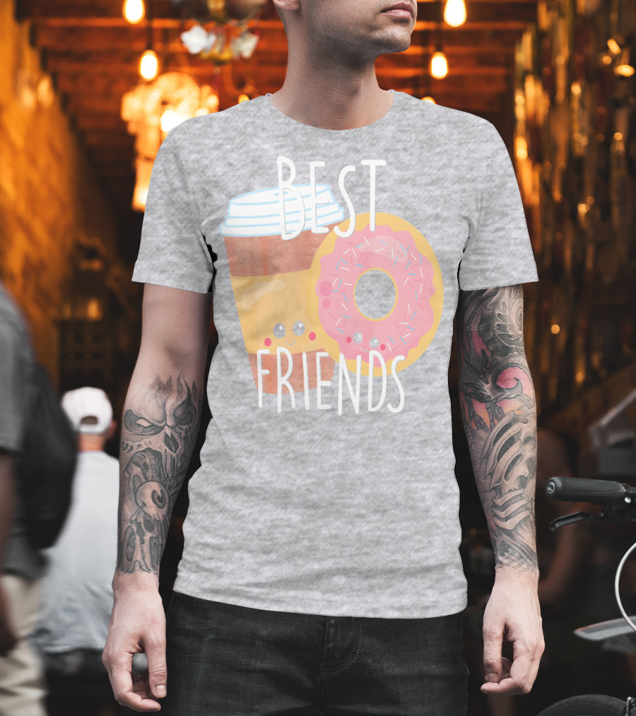 Best Friends Coffee and Donut Perfect Pairing T-Shirt