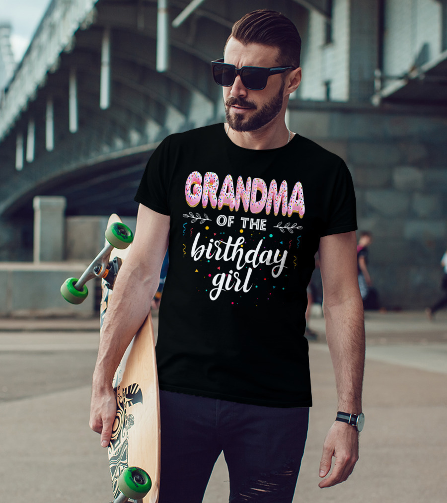Grandma Of The Birthday Girl Donut B Day T-Shirt