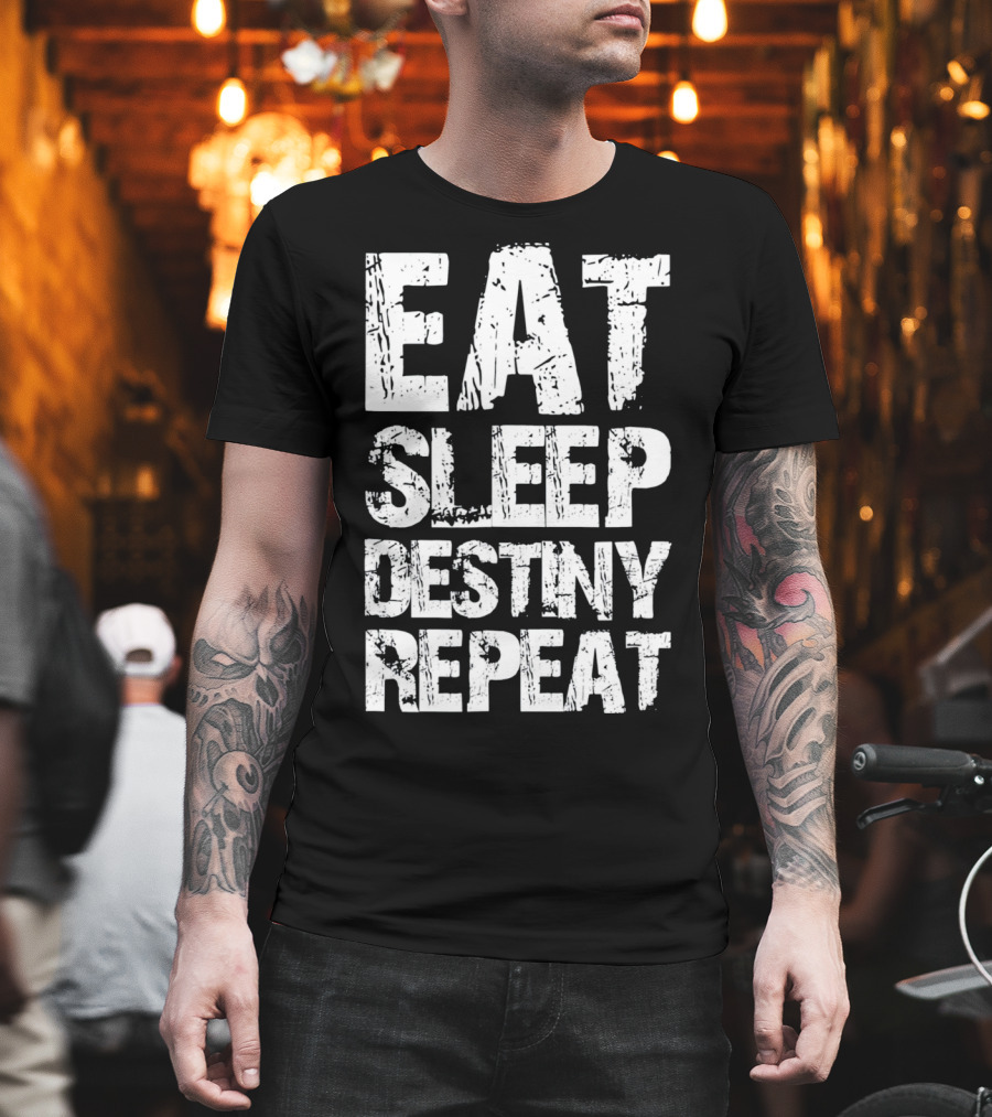 Eat Sleep Destiny Repeat Gaming Lifestyle Routine T-Shirt