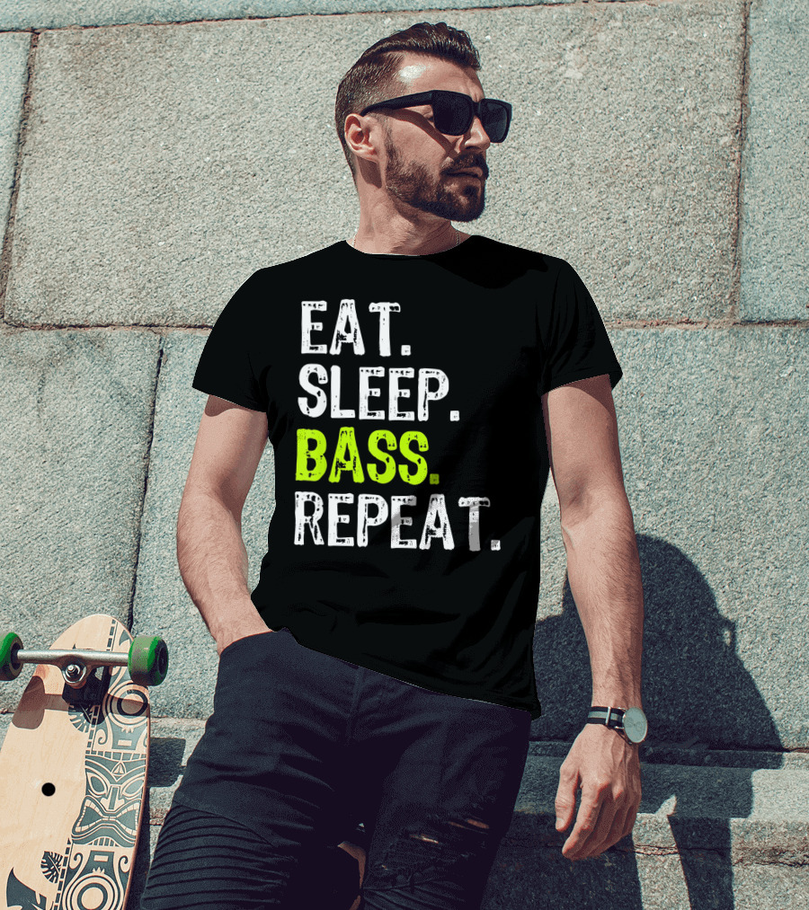 Eat Sleep Bass Repeat T-Shirt