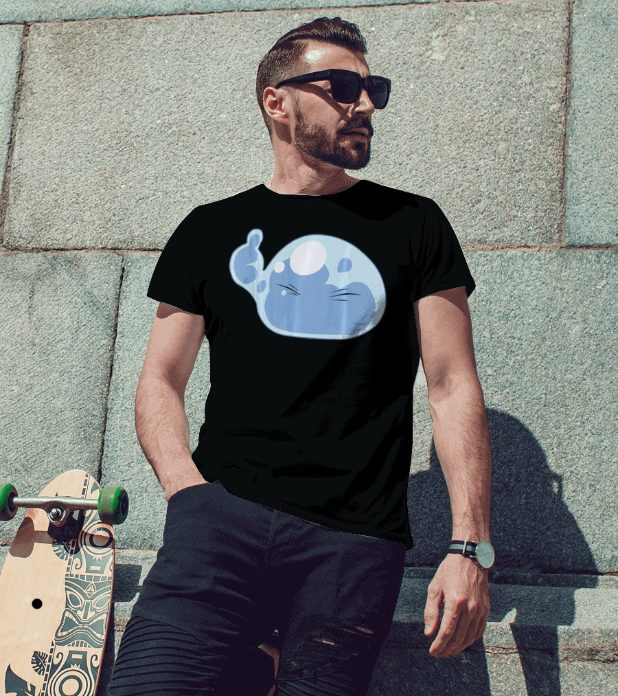 Thumbs Up Emoji Slime Anime Face T-Shirt
