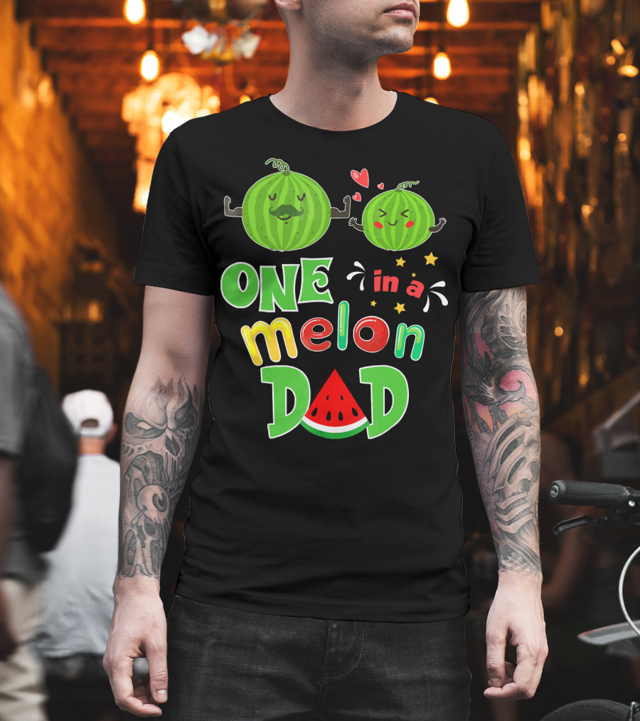 One in a Melon Dad Watermelon Summer Tropical T-Shirt