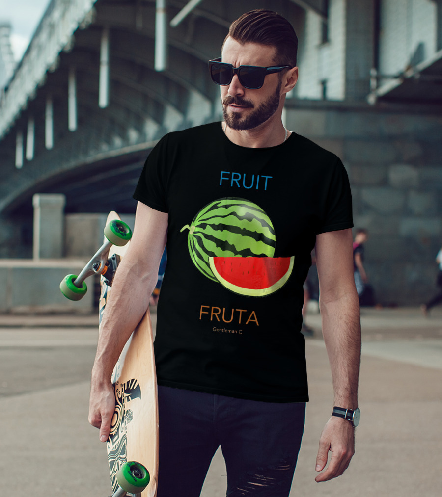 Fruit Fruta Watermelon Sandia Gentleman C T-Shirt