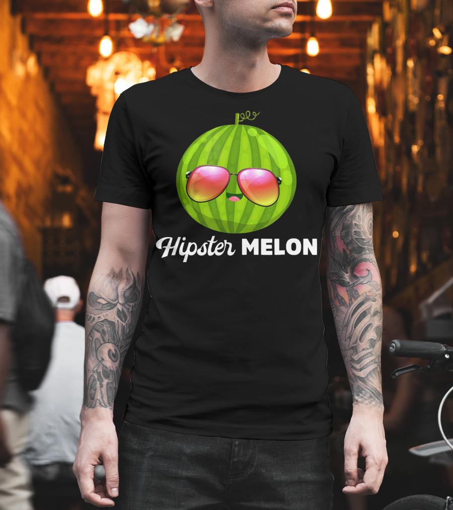 Hipster Melon Sunglasses T-Shirt