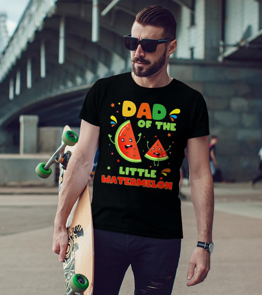 Dad Of The Little Watermelon Cute Fruit T-Shirt
