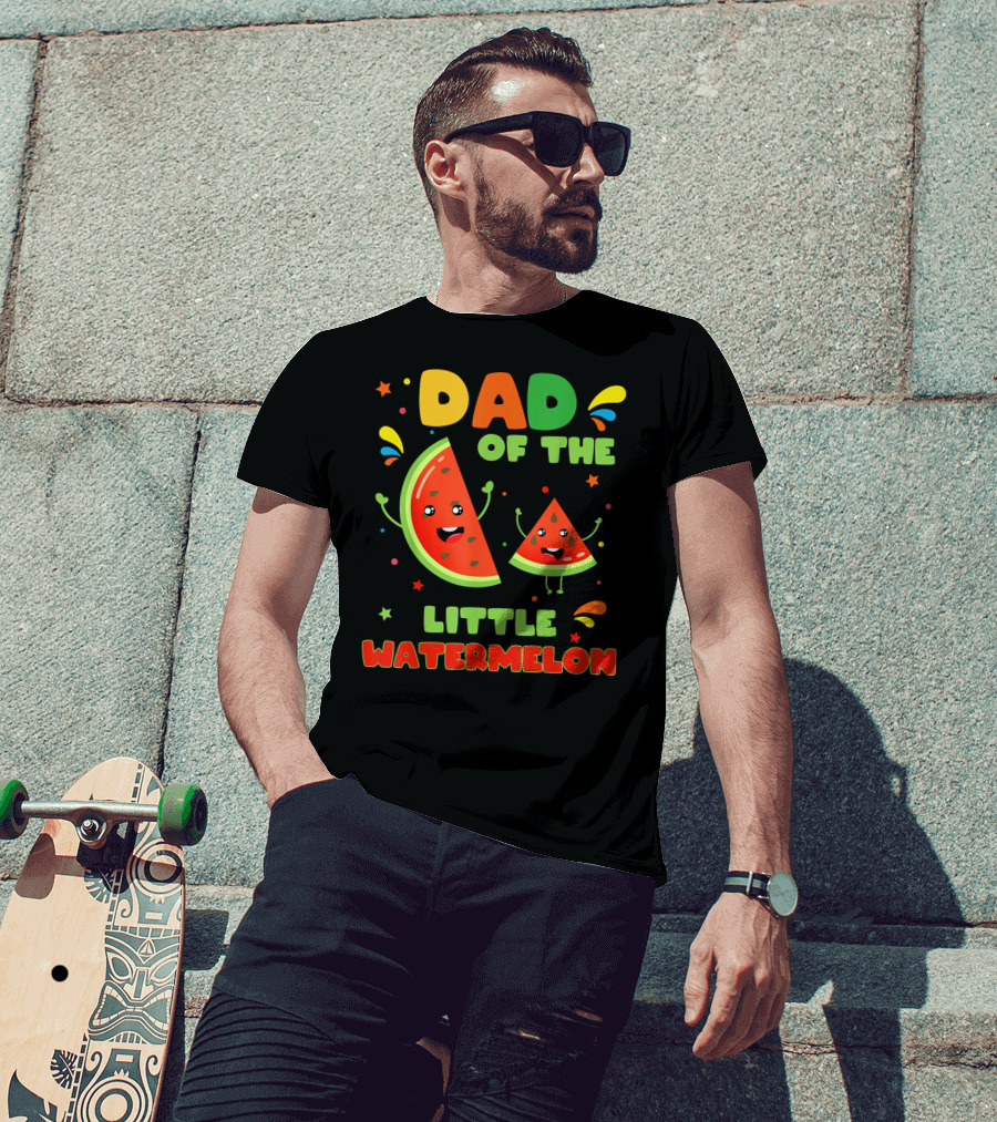 Dad Of The Little Watermelon Cute Fruit T-Shirt