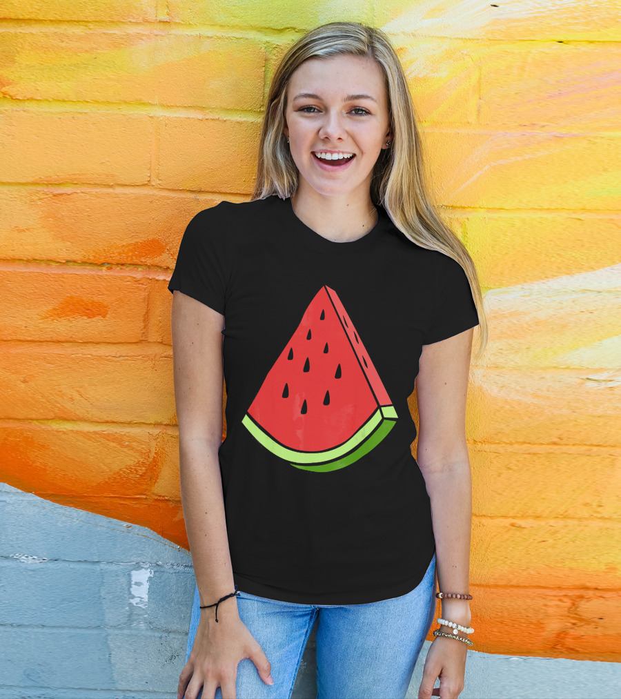 Watermelon Slice Red Green Wedge T-Shirt