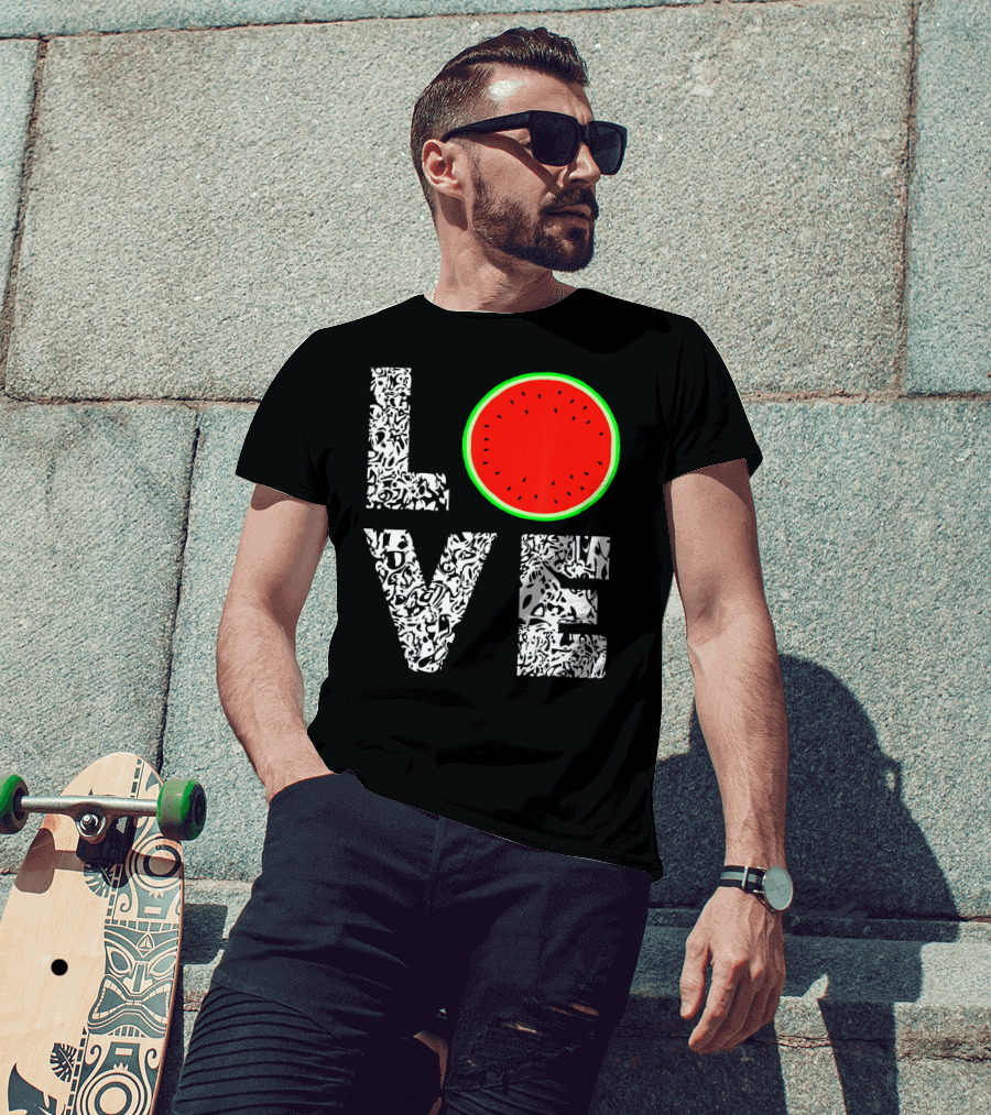 LOVE Watermelon Love Tropical Melon Summer T-Shirt