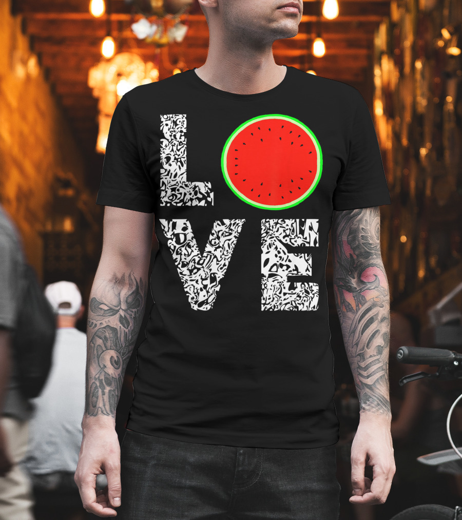 LOVE Watermelon Love Tropical Melon Summer T-Shirt