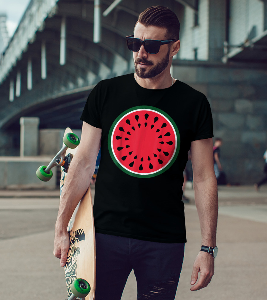 Watermelon Fruit Slice Easy Lazy DIY T-Shirt
