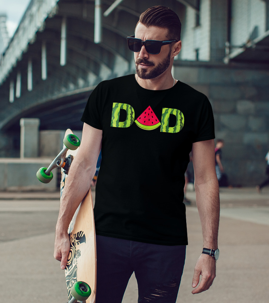 Dad Watermelon Middle T-Shirt