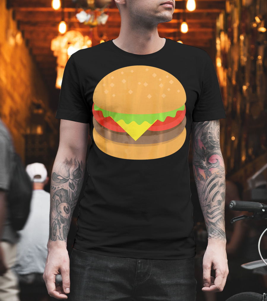 Hamburger Cheeseburger Emoji Emoticon Icon Burger T-Shirt