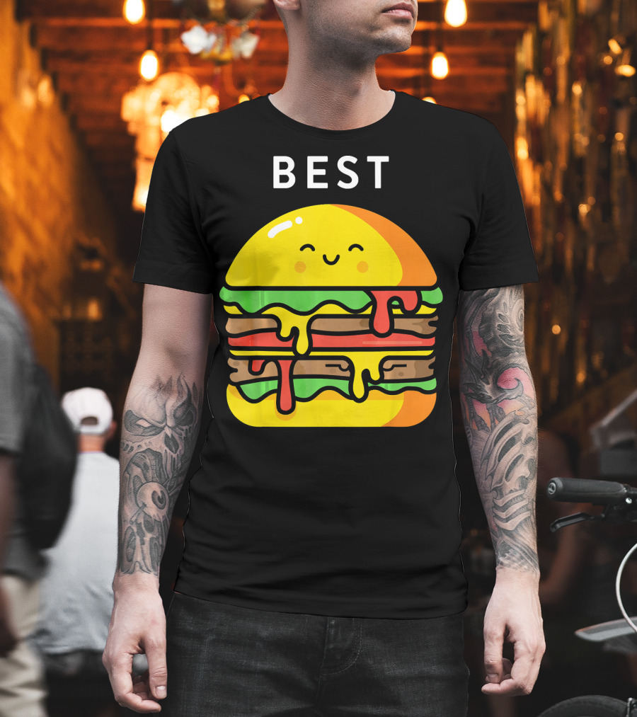 Best Burger Fries Best Friend Matching T-Shirt
