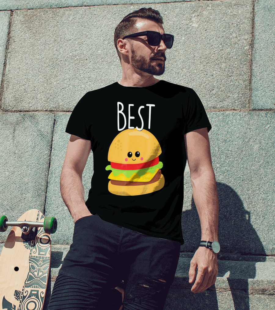 Bestie Cute Food BFF Best Friend Burger T-Shirt
