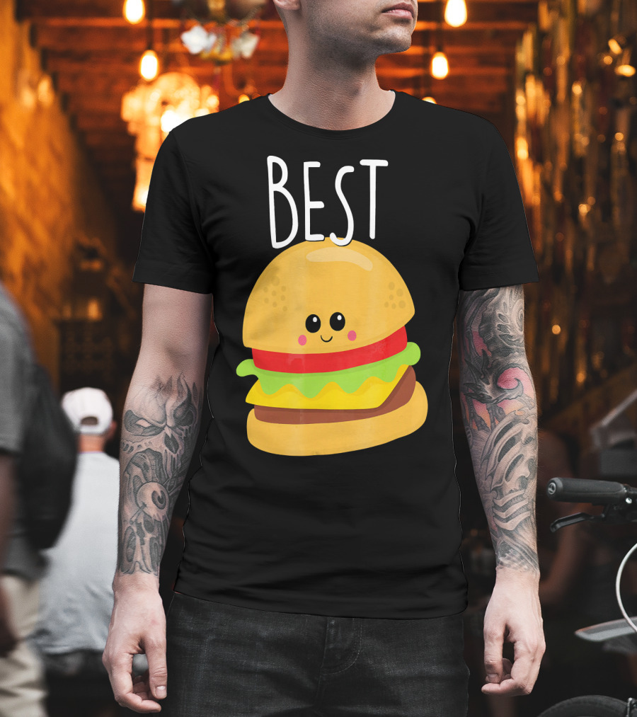 Bestie Cute Food BFF Best Friend Burger T-Shirt