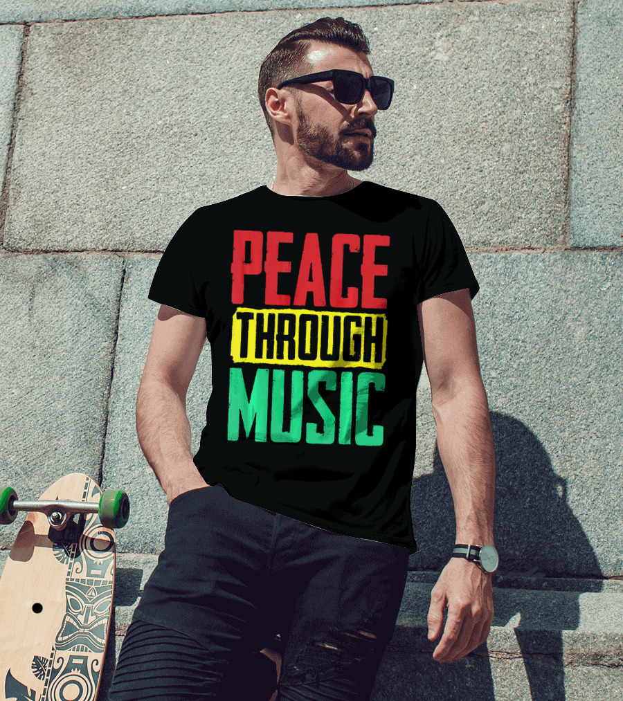 Peace Through Music Reggae Concert T-Shirt