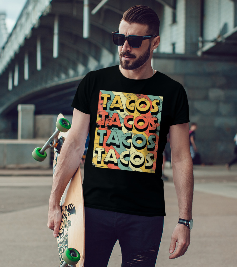 Retro Vintage Taco Tuesday Lovers Tacos T-Shirt