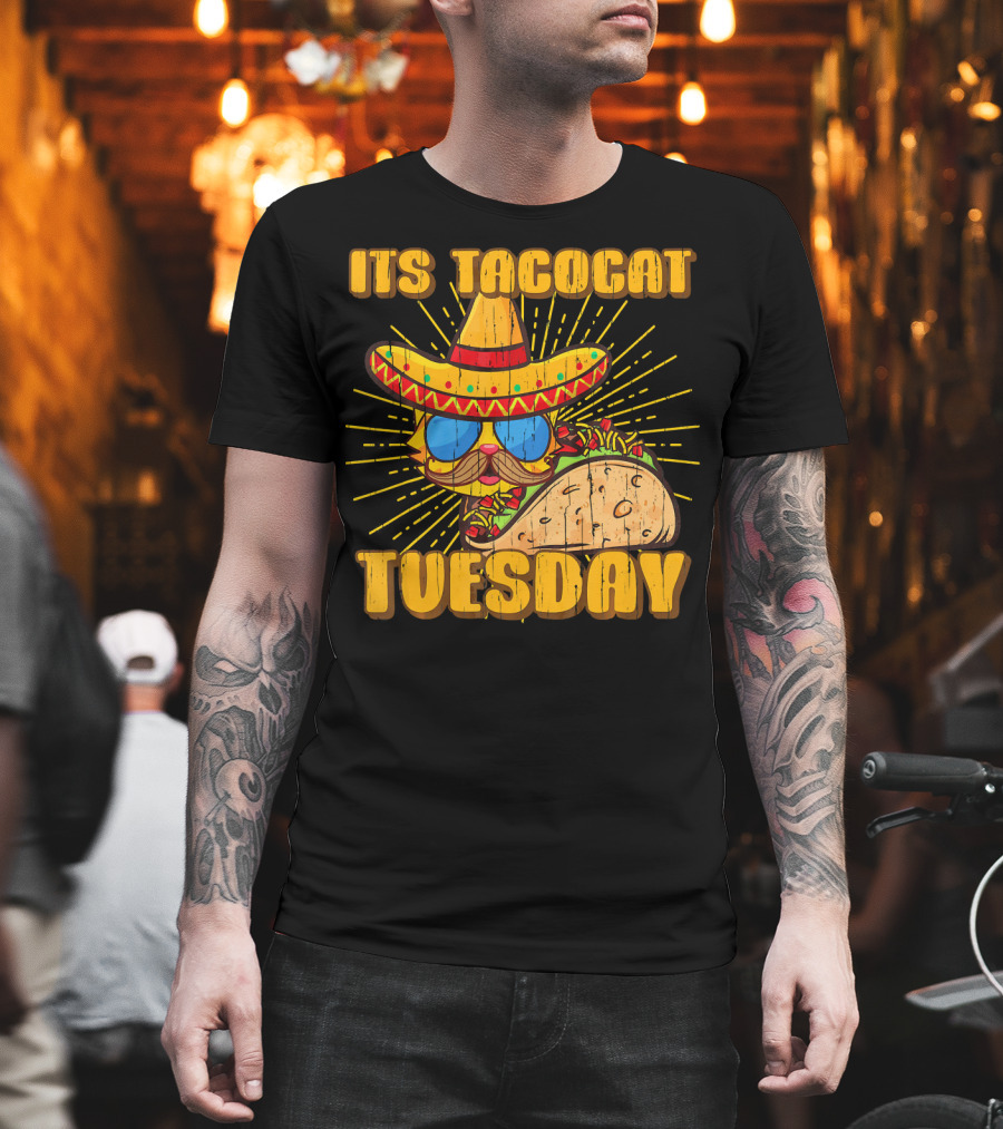 Its Tacocat Tuesday Tacos Cat Lover T-Shirt
