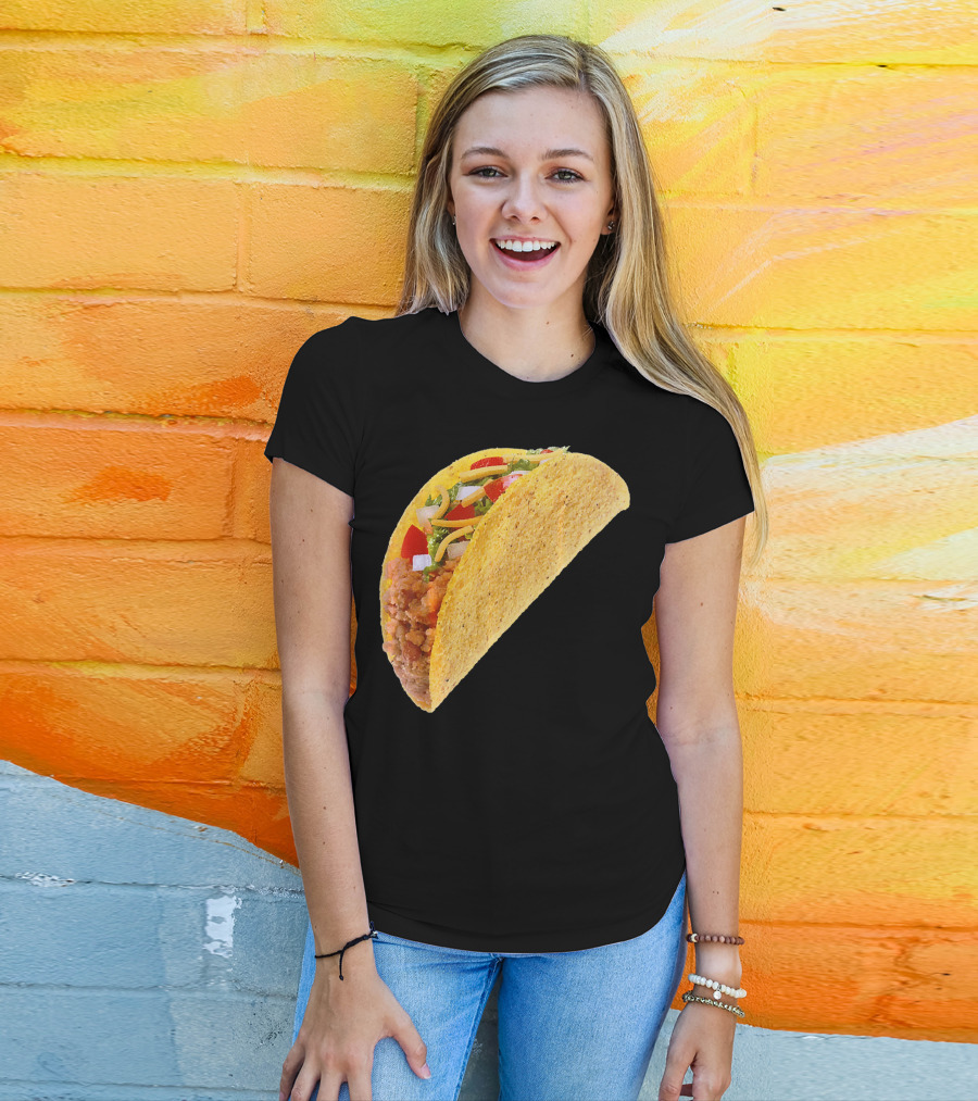 Taco Costume Mexican Food Hard Shell Taco T-Shirt