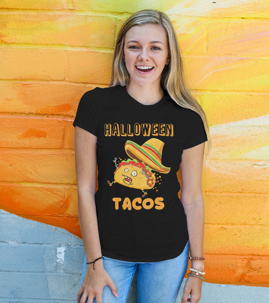 Halloween Tacos Zombie Costume T-Shirt