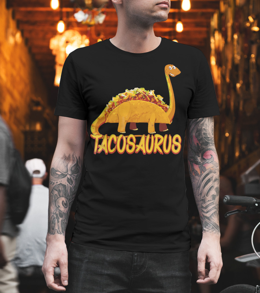 Taco Saurus Funny Mexican Food Dinosaur Taco T-Shirt