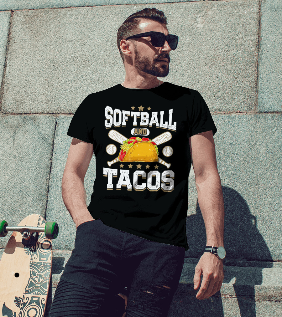 Softball And Tacos Girls Home Run Fiesta T-Shirt