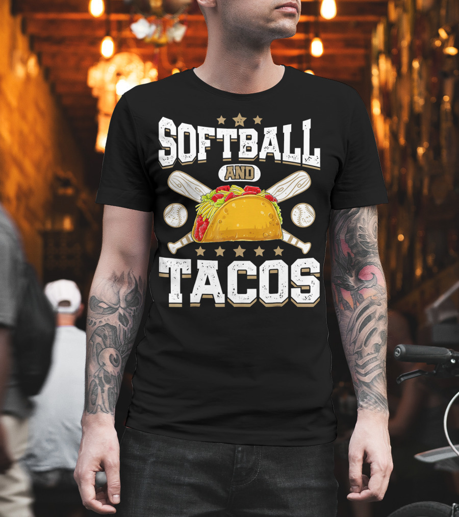 Softball And Tacos Girls Home Run Fiesta T-Shirt