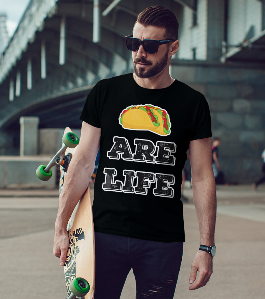 Tacos Are Life Trendy Food Emoji T-Shirt