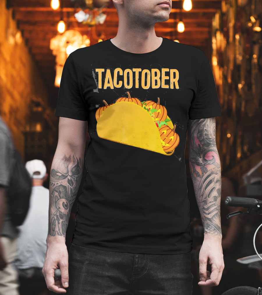 Tacotober Halloween Pumpkin Taco T-Shirt