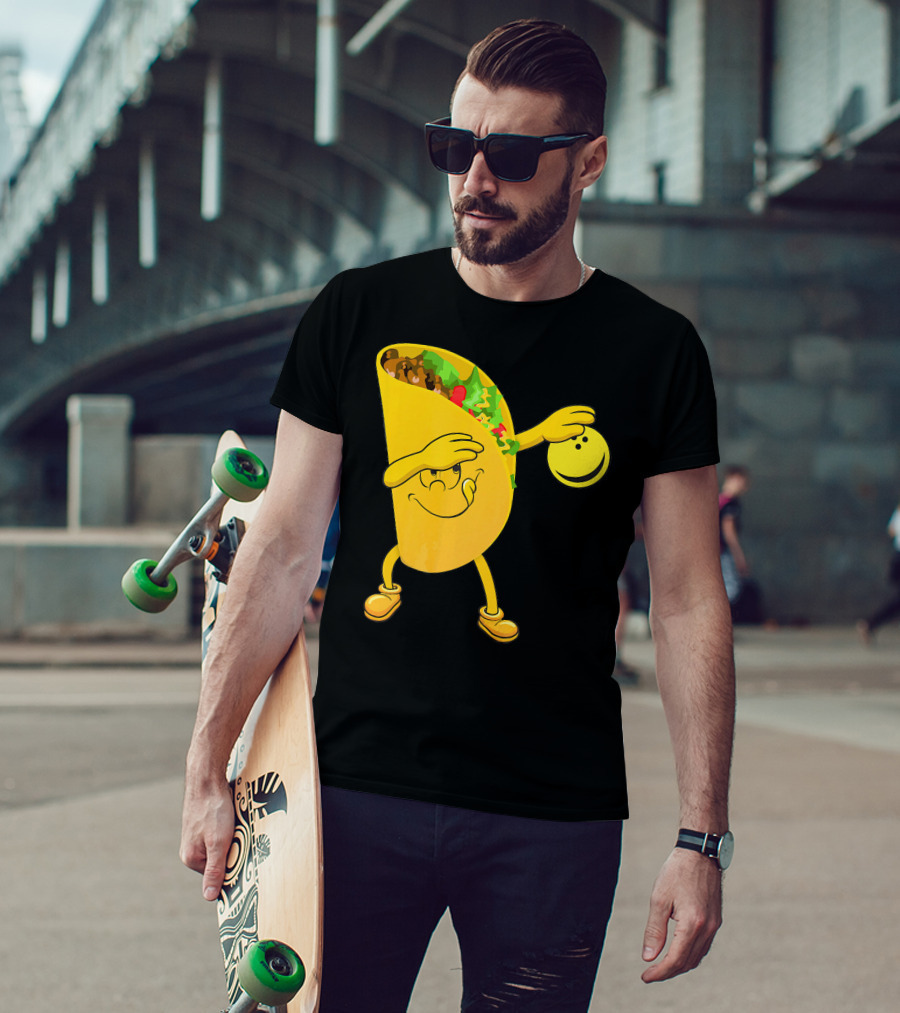 Dabbing Tacos Dab Bowling Happy Bowling Taco T-Shirt