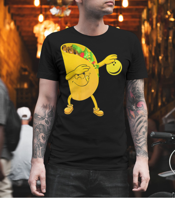 Dabbing Tacos Dab Bowling Happy Bowling Taco T-Shirt Dabbing Tacos Dab Bowling Happy Bowling Taco T-Shirt