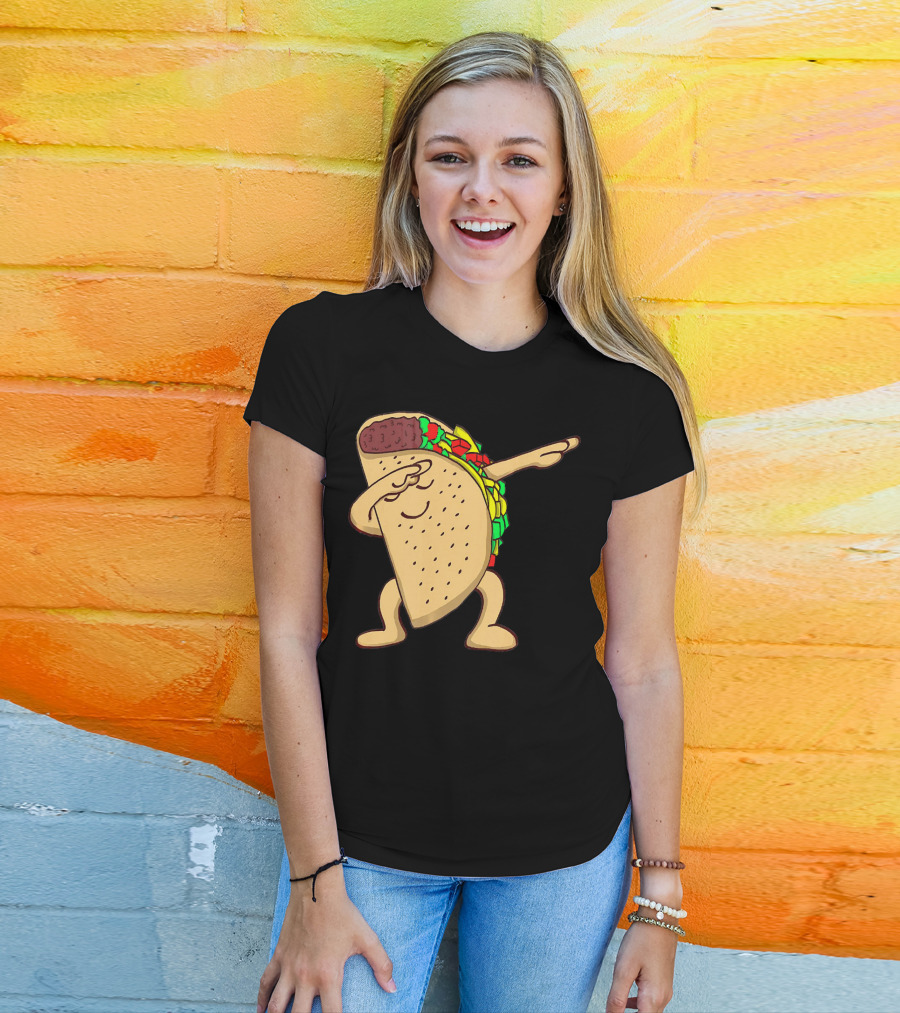 Funny Dabbing Taco Dance Pose T-Shirt