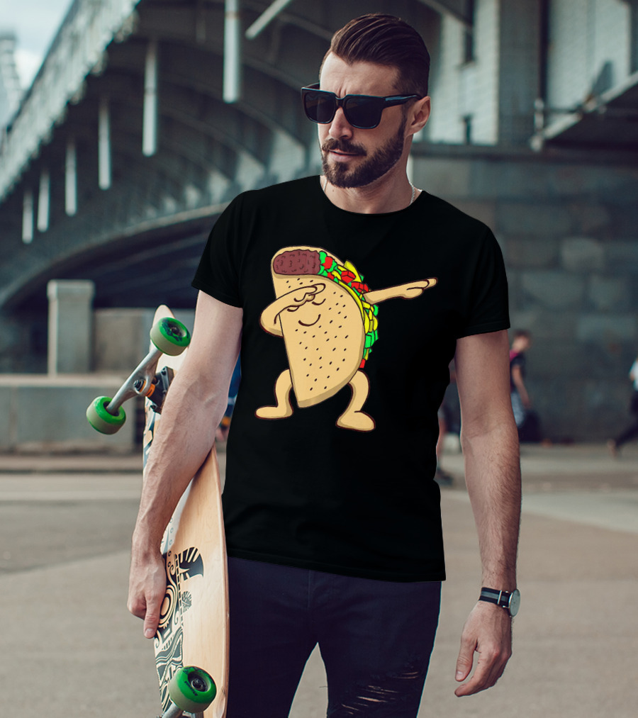 Funny Dabbing Taco Dance Pose T-Shirt