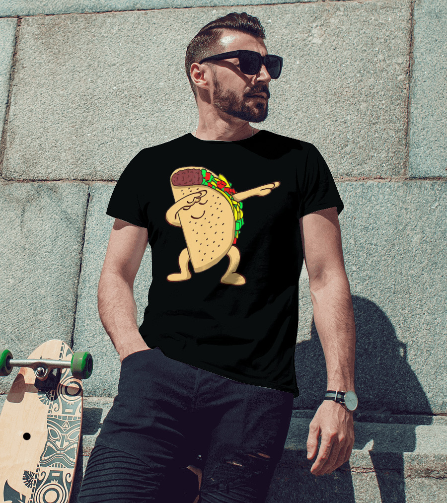 Funny Dabbing Taco Dance Pose T-Shirt