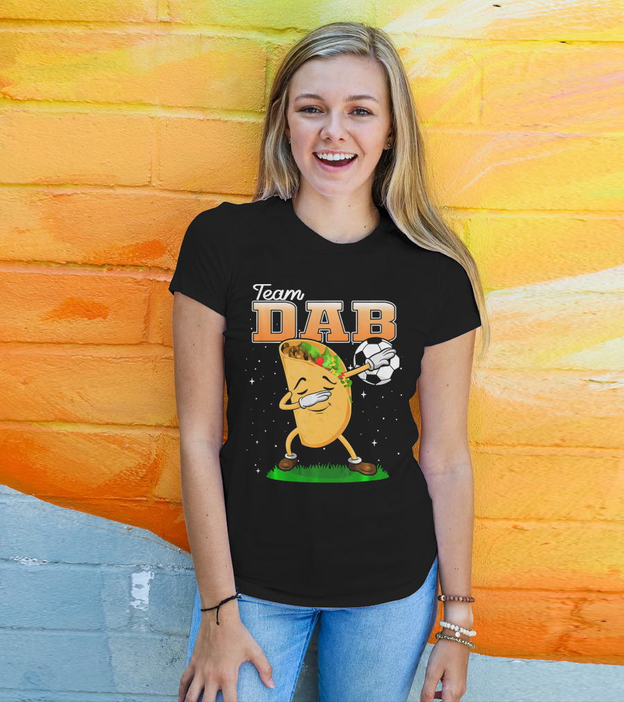 Team Dab Funny Soccer Dabbing Taco T-Shirt