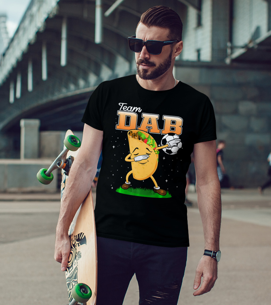Team Dab Funny Soccer Dabbing Taco T-Shirt