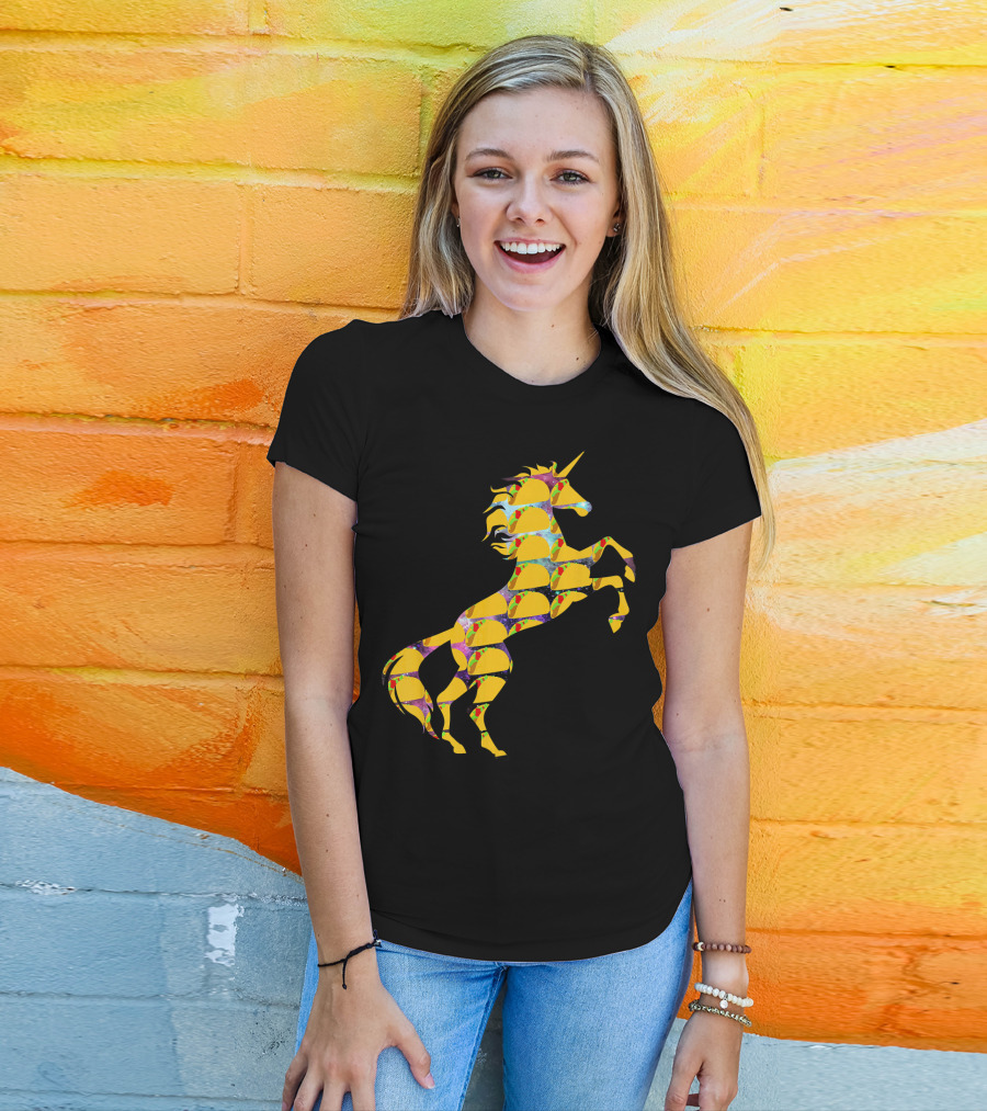 Unicorn Galaxy Space Tacos T-Shirt