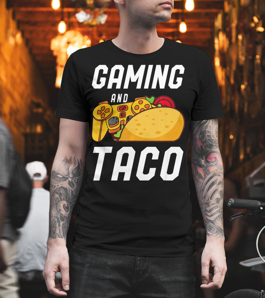 Gaming And Taco Gamers Controller Snack Combo T-Shirt