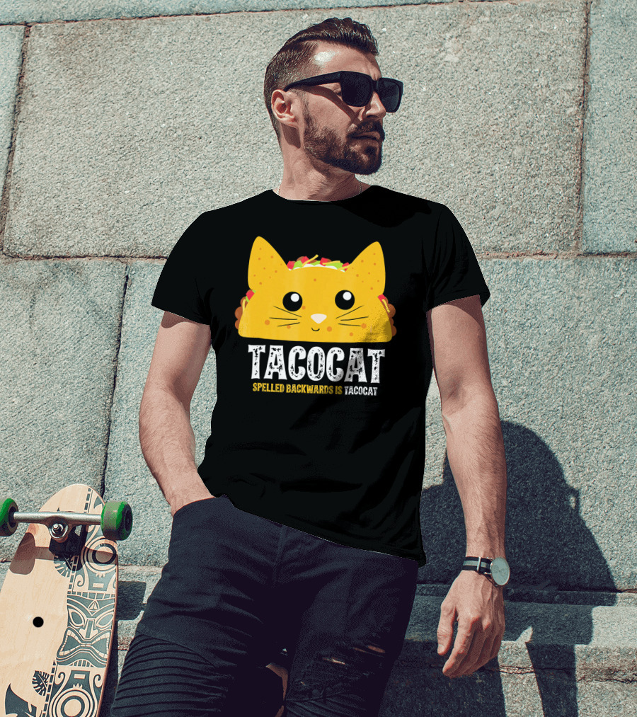 Taco Cat Spelled Backwards Is Tacocat Cute T-Shirt