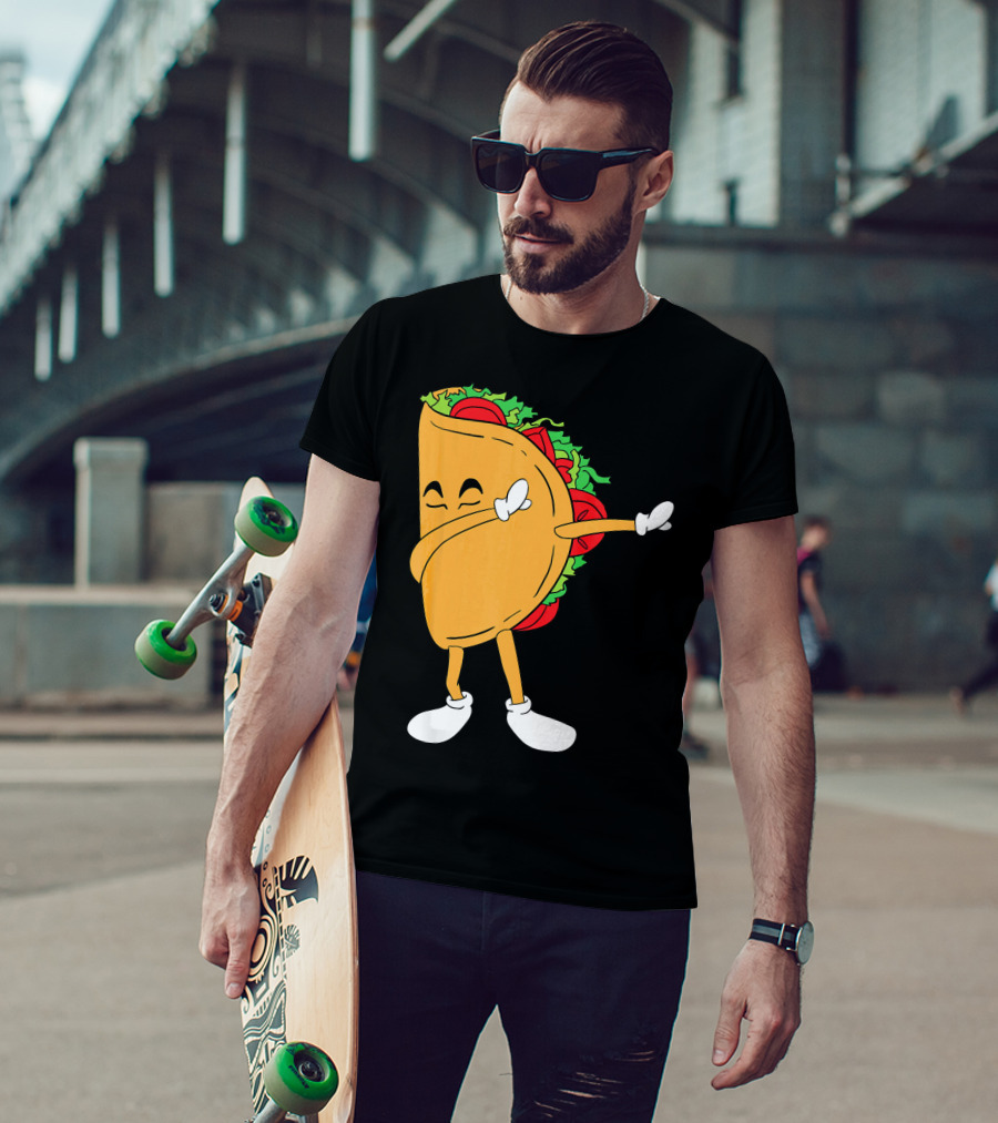 Dabbing Taco Mexico Funny Mexican Food T-Shirt