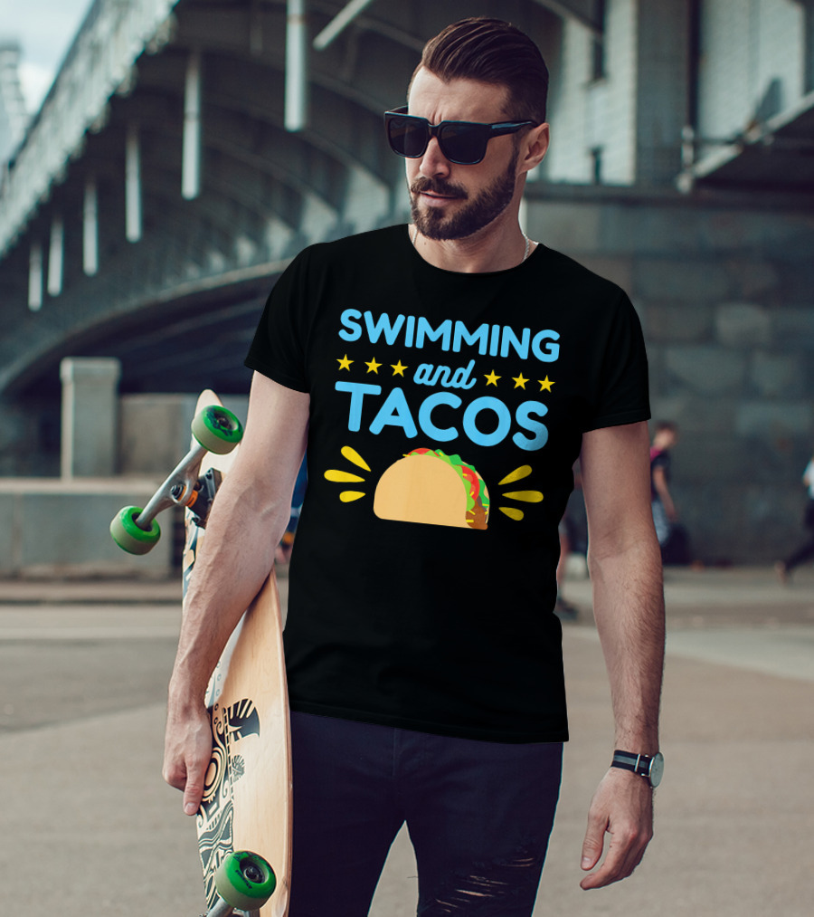 Swimming And Tacos Stars Taco T-Shirt