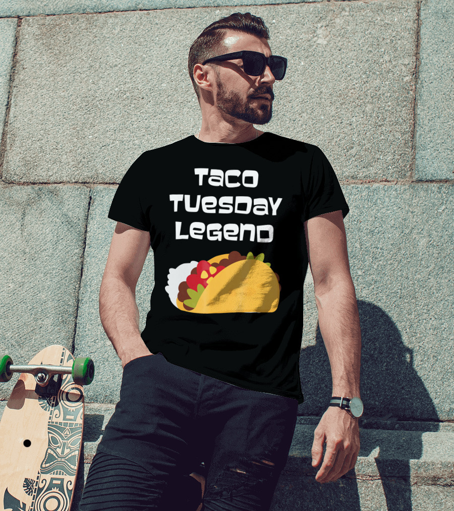 Taco Tuesday Legend Mexican Food Achievement T-Shirt
