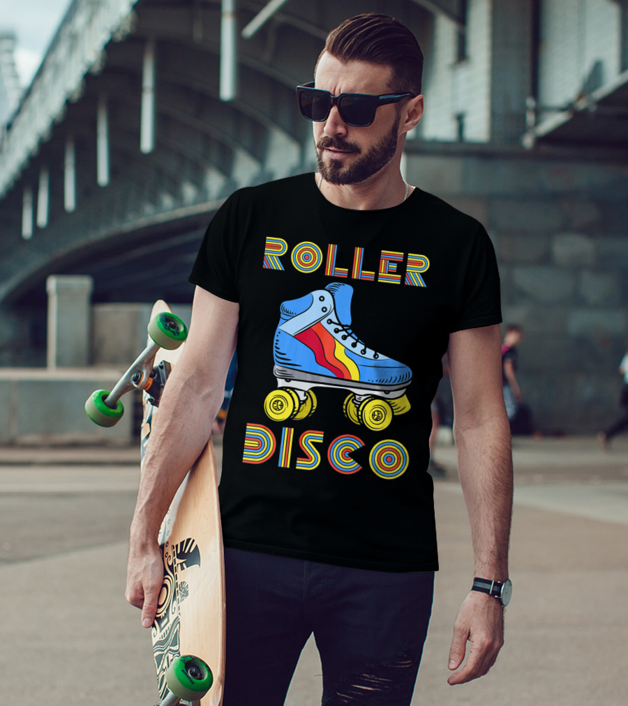 Retro 80s Roller Disco Skate Vibe T-Shirt