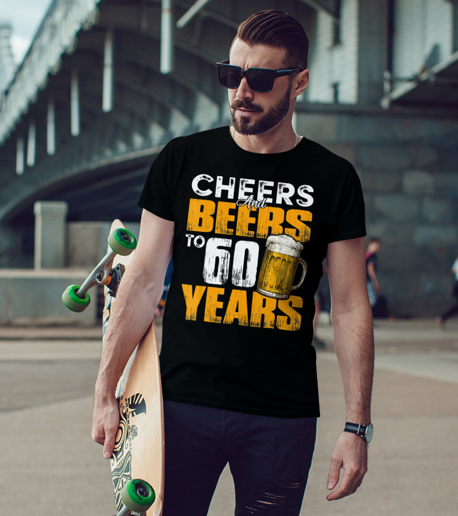 Cheers And Beers To 60 Years Beer Mug T-Shirt