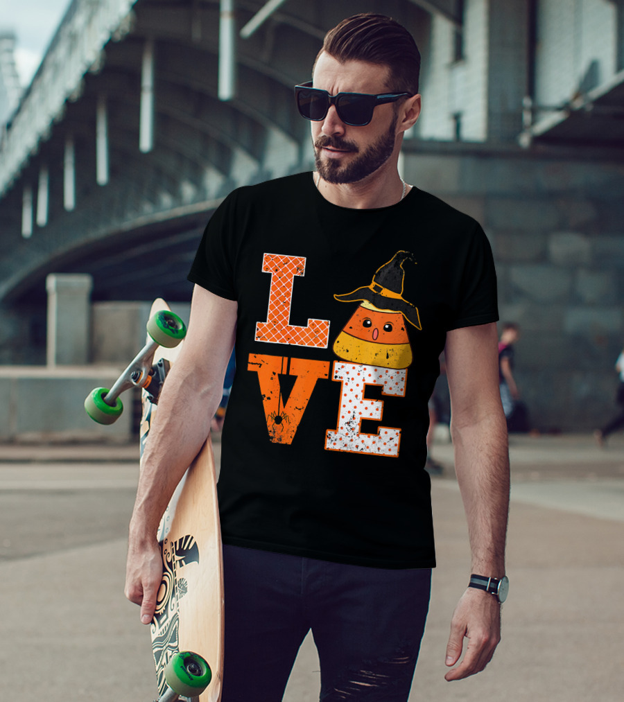 Love Candy Corn Cute Halloween Hat T-Shirt