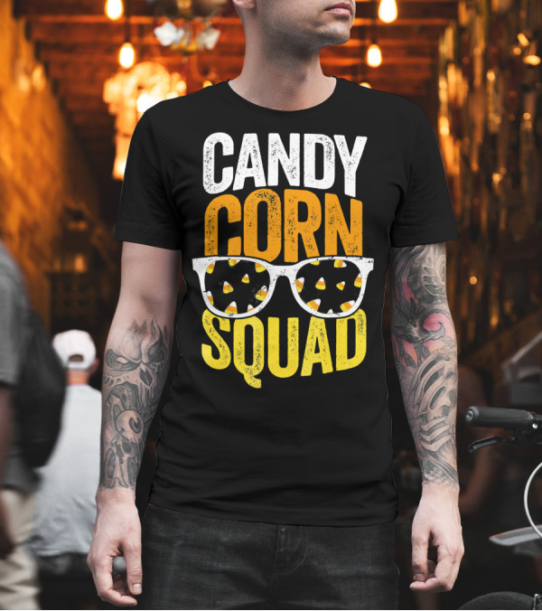 Candy Corn Squad Halloween Party Sunglasses T-Shirt Candy Corn Squad Halloween Party Sunglasses T-Shirt